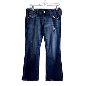 American Eagle Jeans Women Size 6 Short Favorite Boyfriend Stretch Flared *